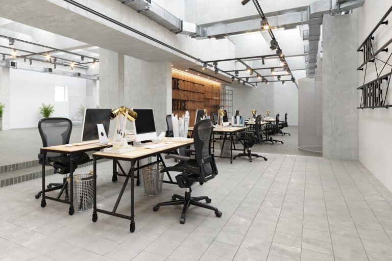 An empty yet spacious modern office in the concept of 'How to Minimise Disruption During an Office Move'.